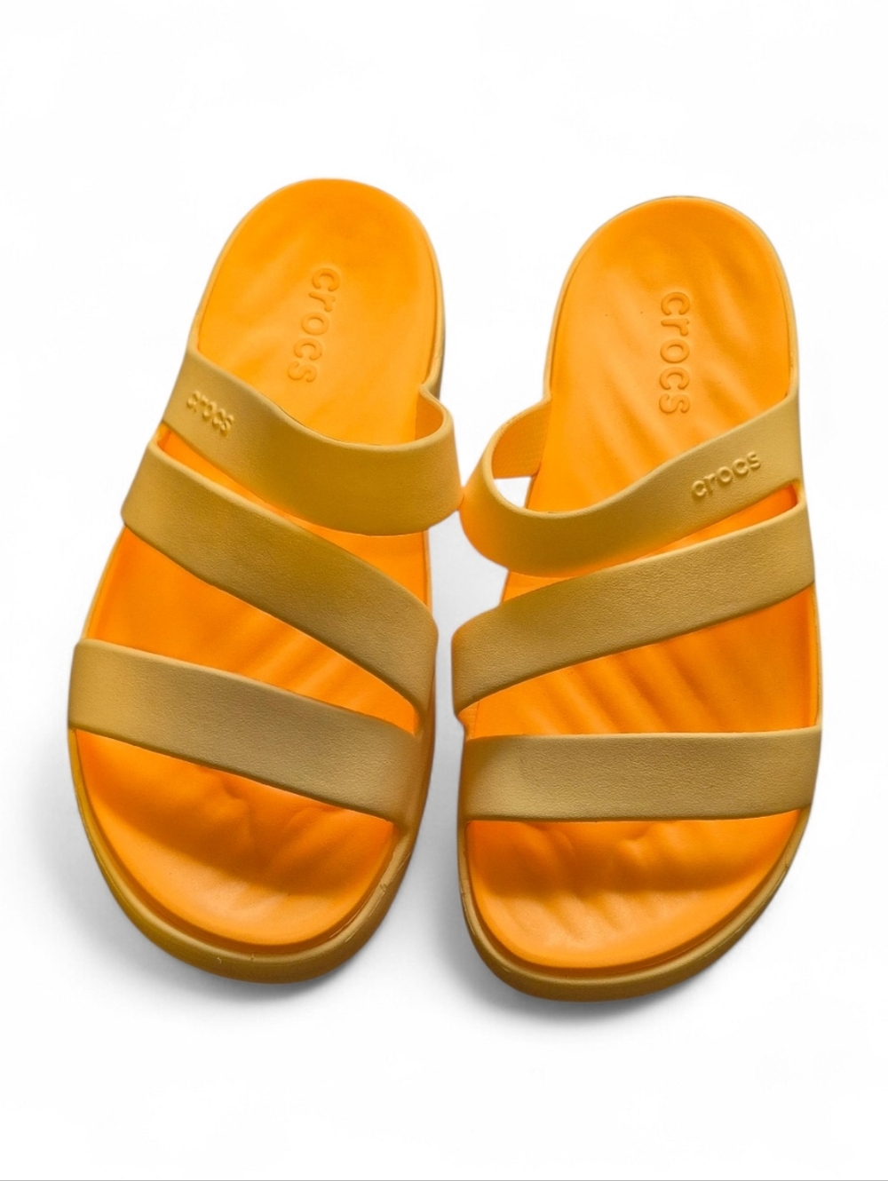 Crocs Womens Getaway Strappy Orange Sandal, Sz 7